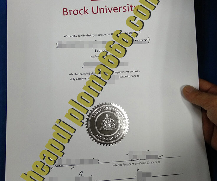 buy Brock University degree certificate