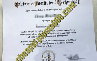 buy California Institute of Technology degree certificate
