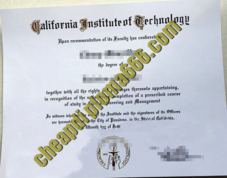 buy California Institute of Technology degree certificate