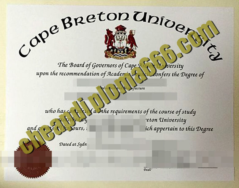 buy Cape Breton University degree certificate