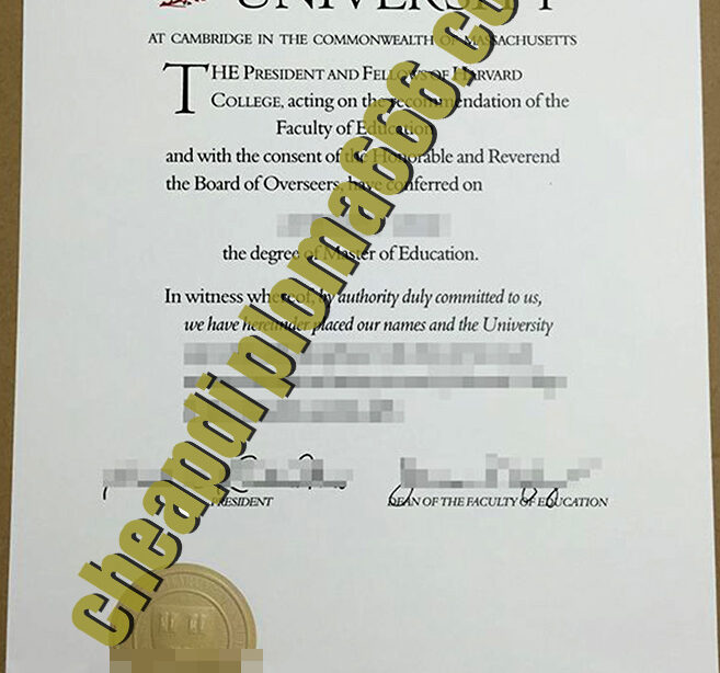 fake Harvard University degree certificate
