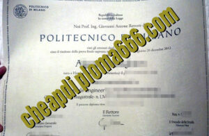 fake Politecnico di Milano diploma