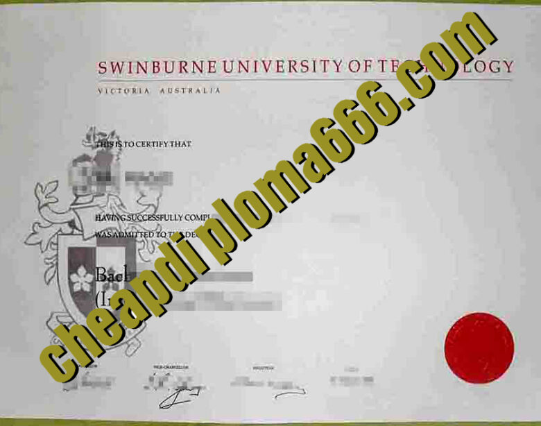fake Swinburne University of Technology degree certificate