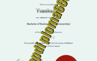 fake University of Ballarat degree certificate