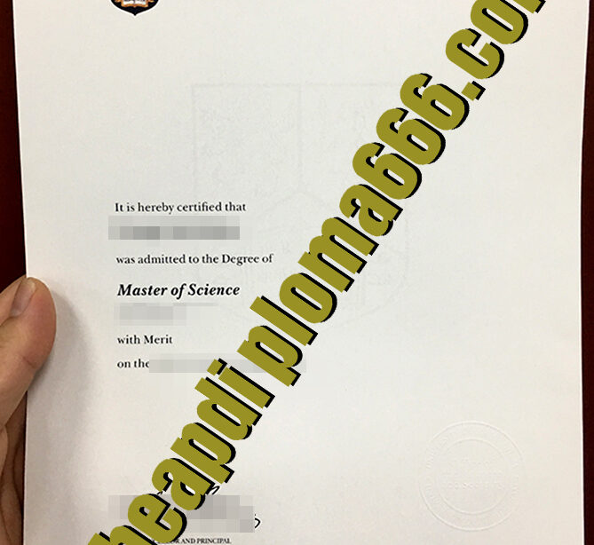 fake University of Birmingham degree certificate
