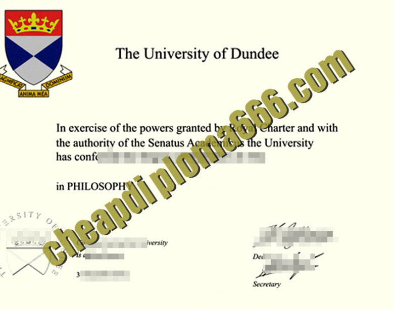 University of Dundee fake degree certificate