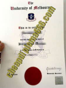 fake University of Melbourne degree certificate