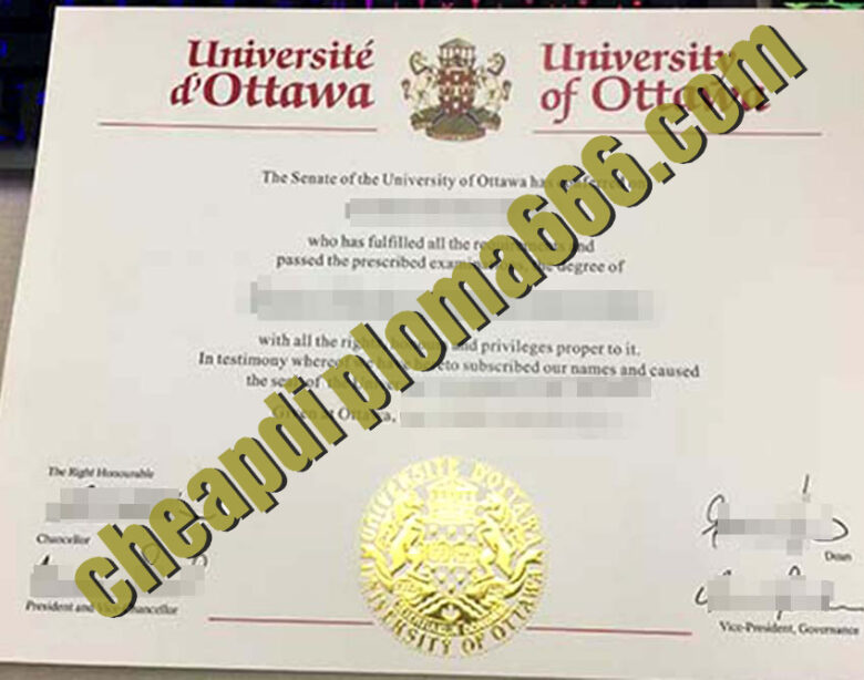buy University of Ottawa degree certificate