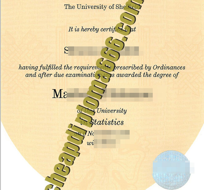 University of Sheffield fake degree certificate