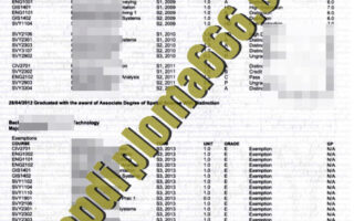 fake University of Southern Queensland transcript