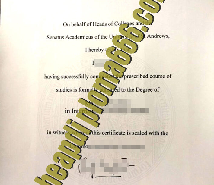 buy University of St Andrews degree certificate