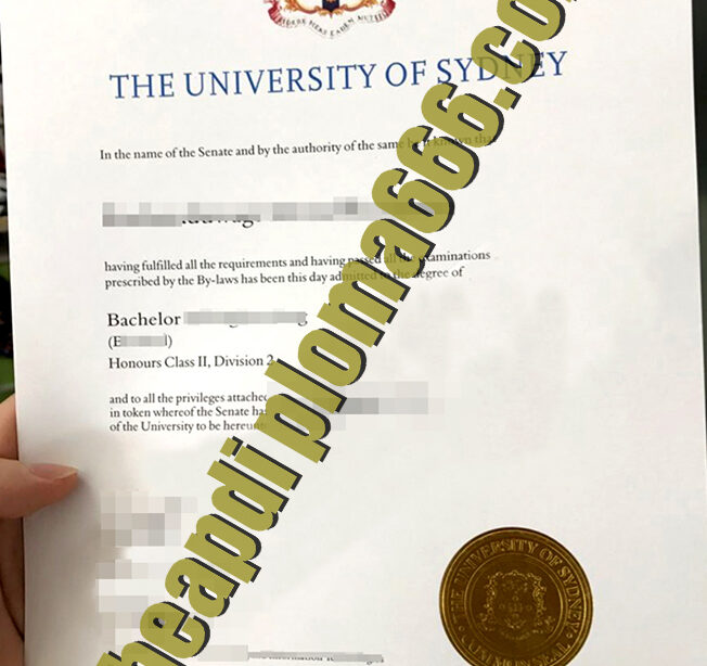 fake University of Sydney degree certificate