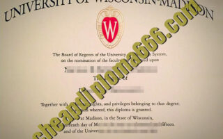 University of Wisconsin–Madison degree certificate