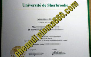 fake Université de Sherbrooke degree certificate