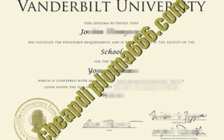 fake Vanderbilt University degree certificate