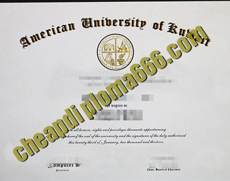 buy American University of Kuwait degree certificate