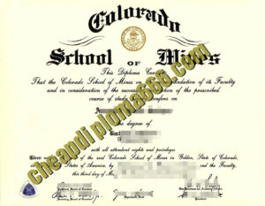 buy Colorado School of Mines degree certificate