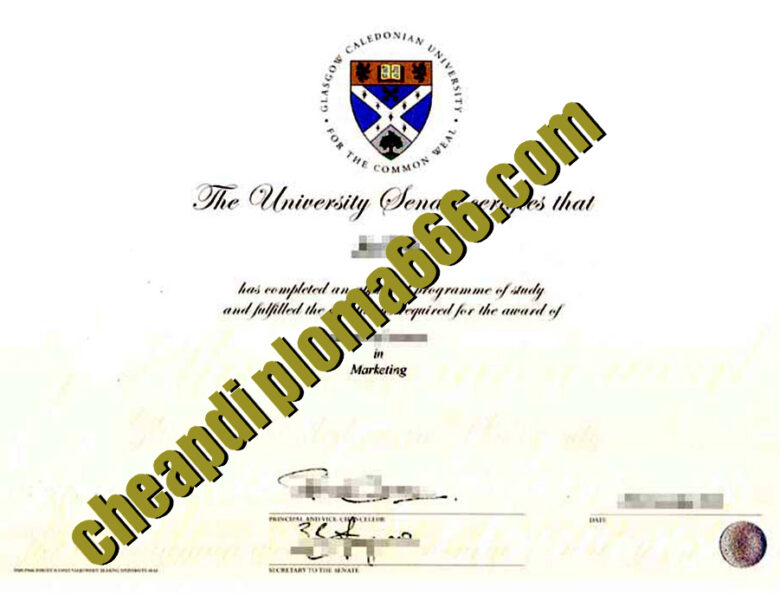 buy Glasgow Caledonian University degree certificate