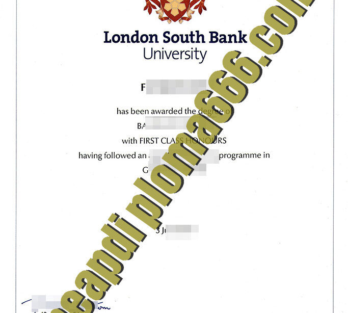 buy London South Bank University degree certificate