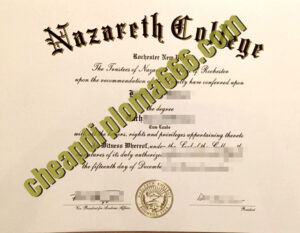buy Nazareth College degree certificate