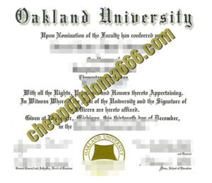 buy Oakland University diploma