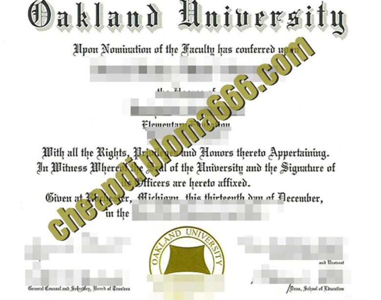 buy Oakland University diploma