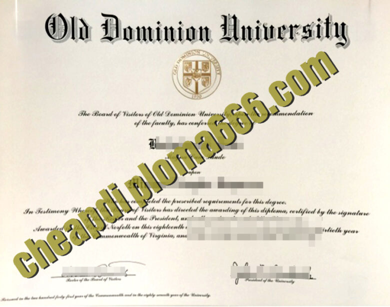 Old Dominion University degree