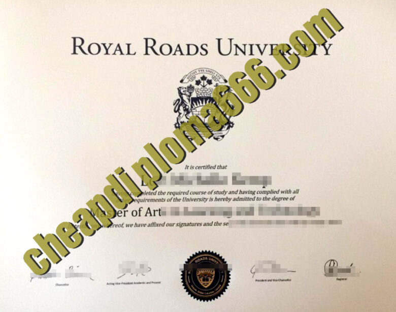 buy Royal Roads University degree certificate