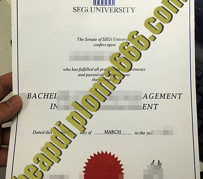 buy SEGi University degree certificate