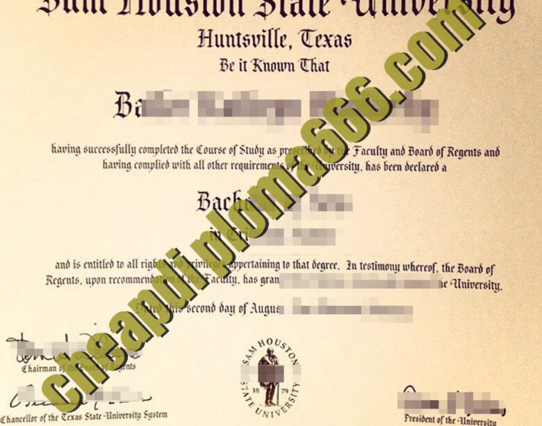 buy Sam Houston State University degree certificate