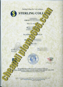 buy Sterling College degree certificate