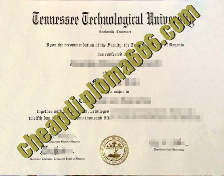 buy Tennessee Technological University degree certificate