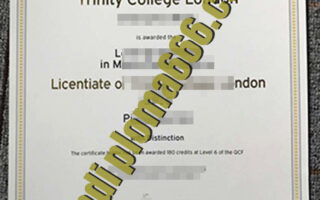 Trinity College London degree certificate