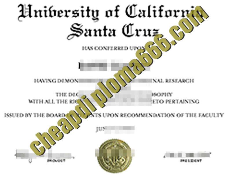 buy University of California, Santa Cruz degree certificate