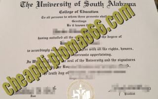 buy University of South Alabama degree certificate