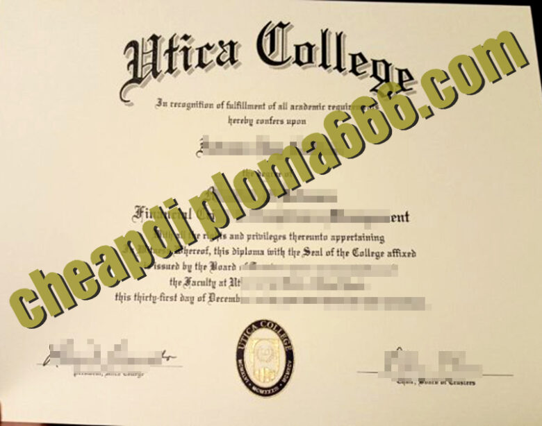 Utica College fake degree certificate