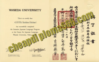 buy fake Waseda University certificate