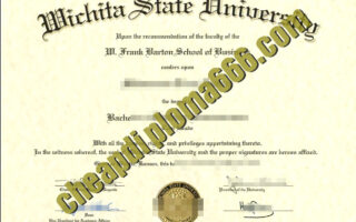 buy Wichita State University degree certificate