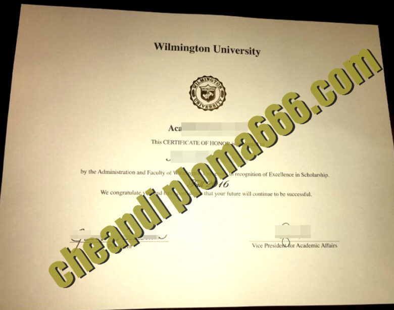 buy Wilmington University degree certificate