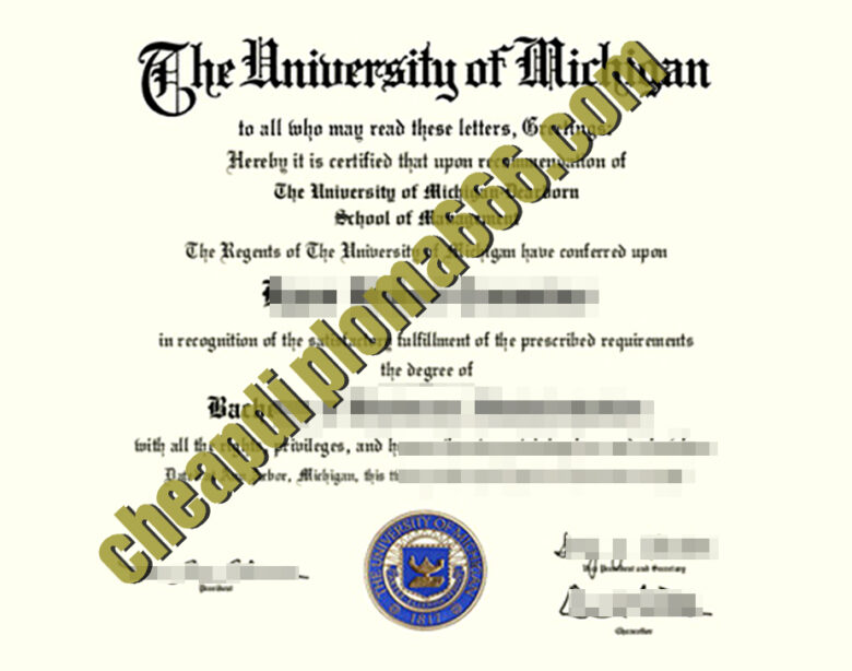 buy University of Michigan Ann Arbor diploma