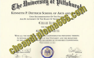fake University of Pittsburgh degree certificate