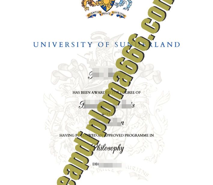 University of Sunderland fake diploma
