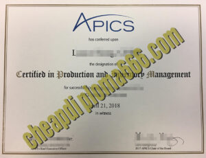 buy APICS certificate
