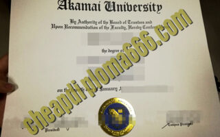 fake Akamai University degree certificate