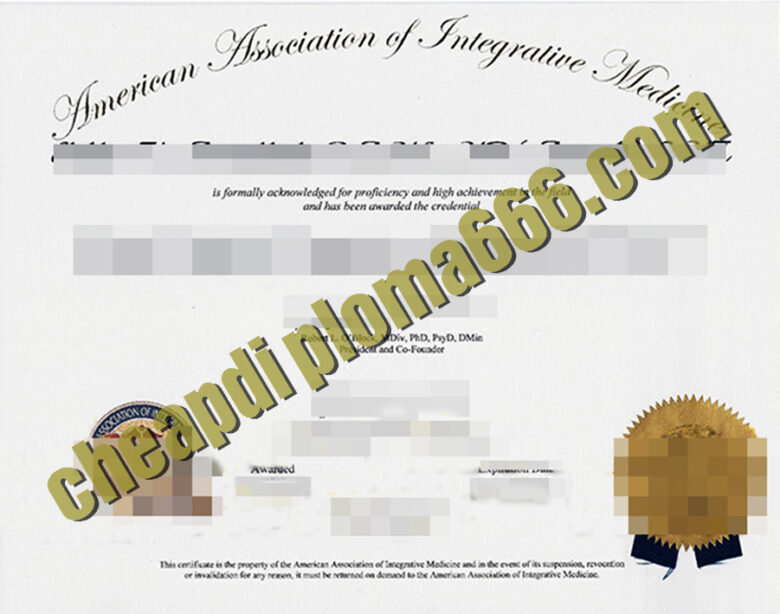 buy American Association of Integrative Medicine certificate