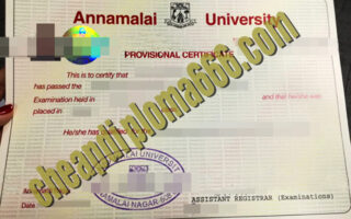 Annamalai University fake degree certificate