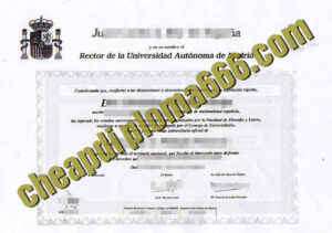 Autonomous University of Madrid fake degree