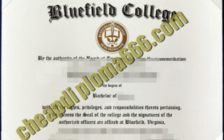 buy Bluefield College degree certificate