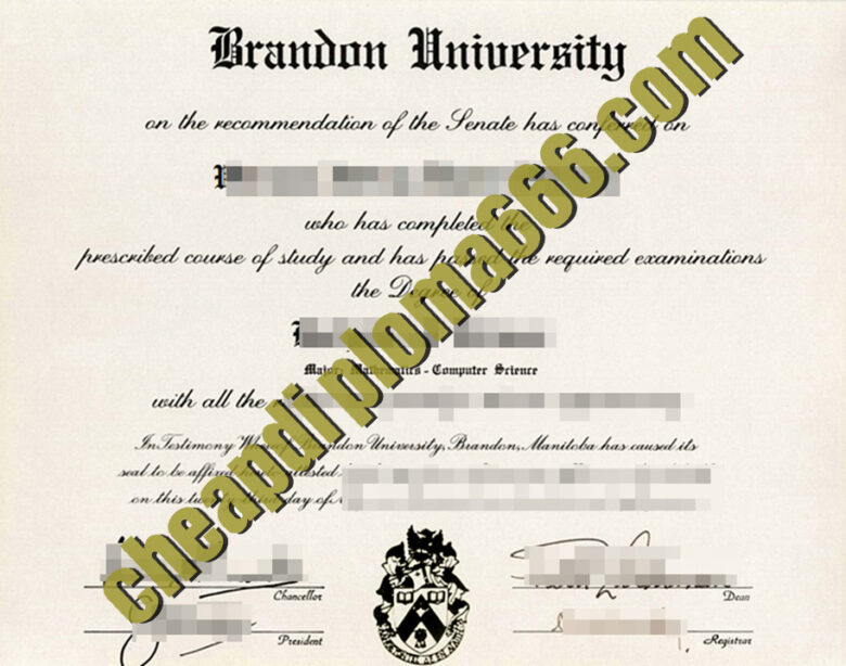 Brandon University fake degree