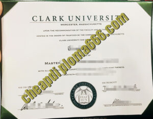 Clark University degree certificate
